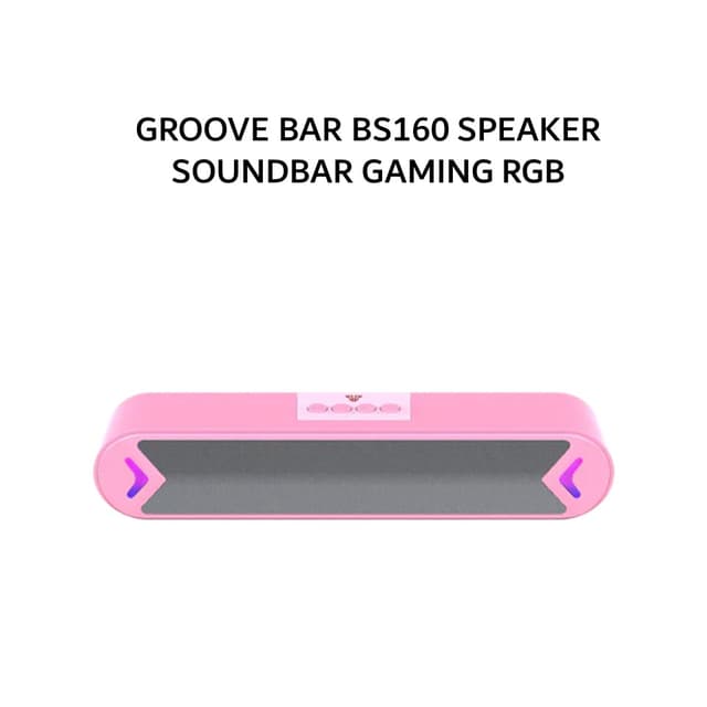 FANTECH GROOVE BAR BS160 SPEAKER SOUNDBAR GAMING BLUETOOTH RGB/SD CARD/AUX/USB DRIVE - PINK