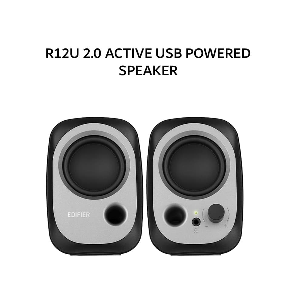 EDIFIER R12U 2.0 ACTIVE USB POWERED SPEAKER - BLACK