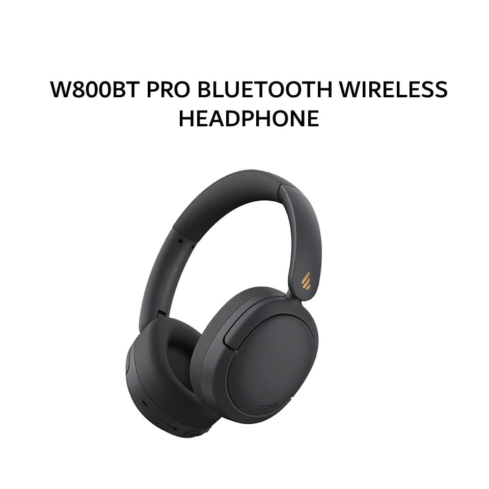 EDIFIER W800BT PRO BLUETOOTH WIRELESS HI-RES ANC HEADPHONE - BLACK