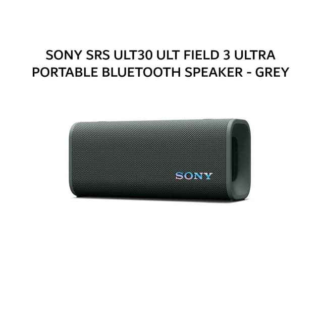 SONY SRS ULT30 ULT FIELD 3 ULTRA PORTABLE BLUETOOTH SPEAKER - GREY