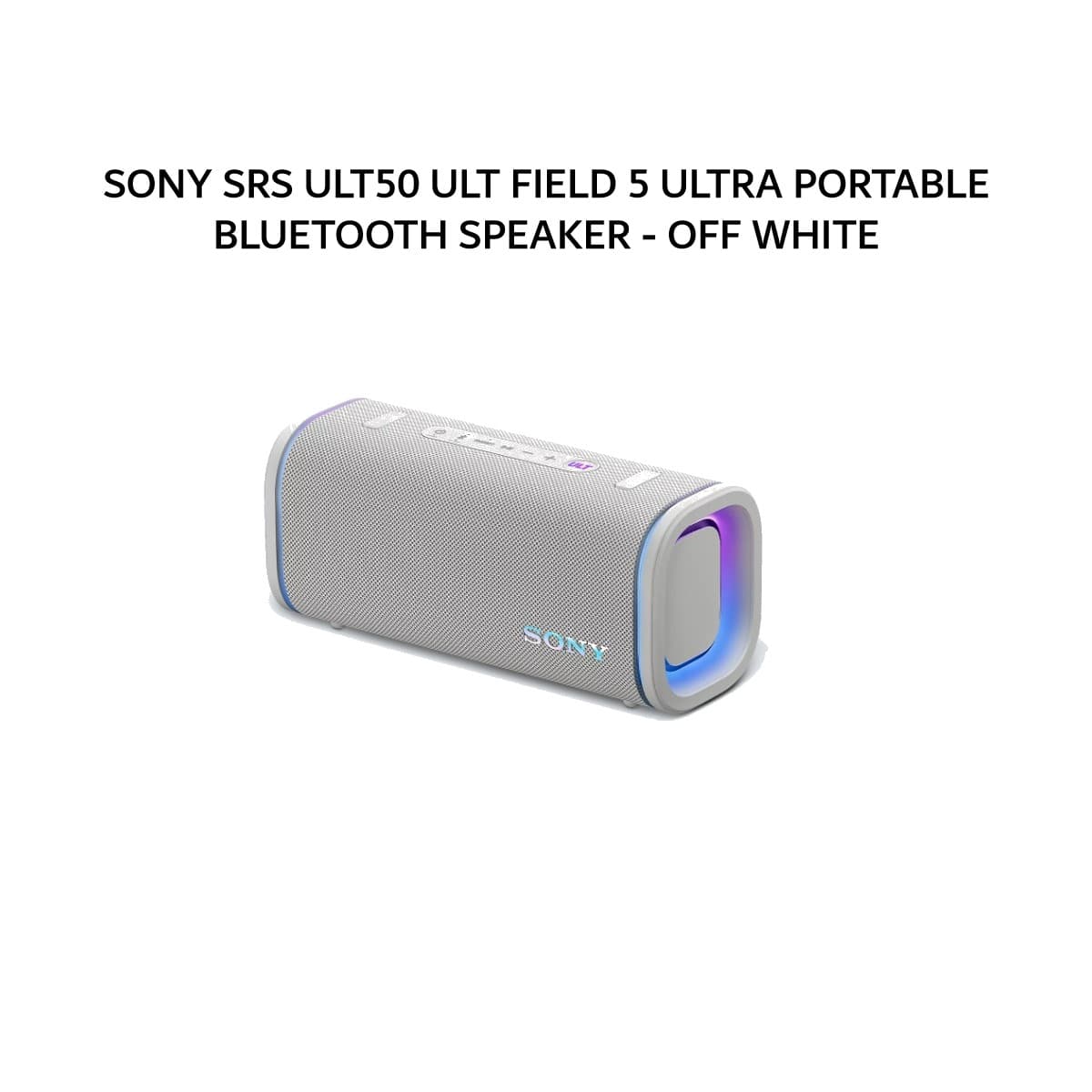 SONY SRS ULT50 ULT FIELD 5 ULTRA PORTABLE BLUETOOTH SPEAKER - OFF WHITE