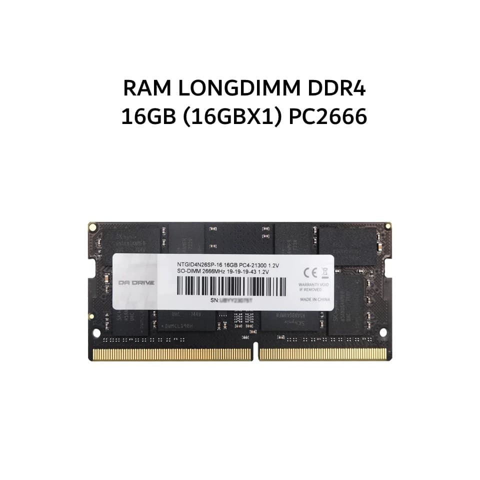 DIGITAL ALLIANCE RAM LONGDIMM DDR4 16GB (16GBX1) 2666MHZ