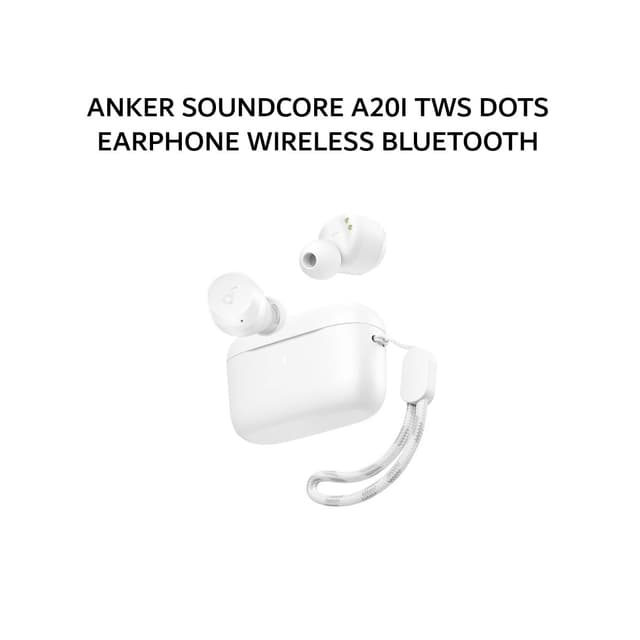 ANKER SOUNDCORE A20I TWS DOTS EARPHONE WIRELESS BLUETOOTH 5.3 EXTRA BASS A3948 WHITE