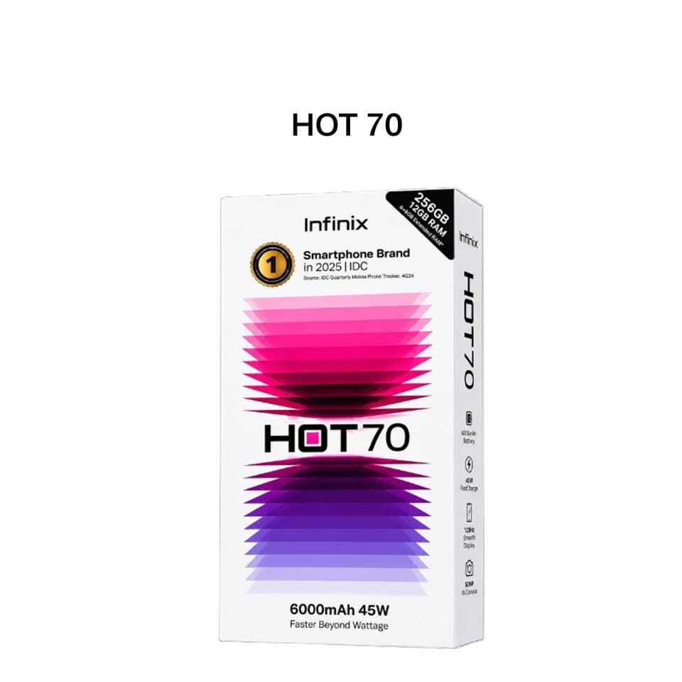 INFINIX HOT 70 6GB 256GB QUIET VIOLET