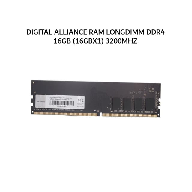 DIGITAL ALLIANCE RAM LONGDIMM DDR4 16GB (16GBX1) 3200MHZ