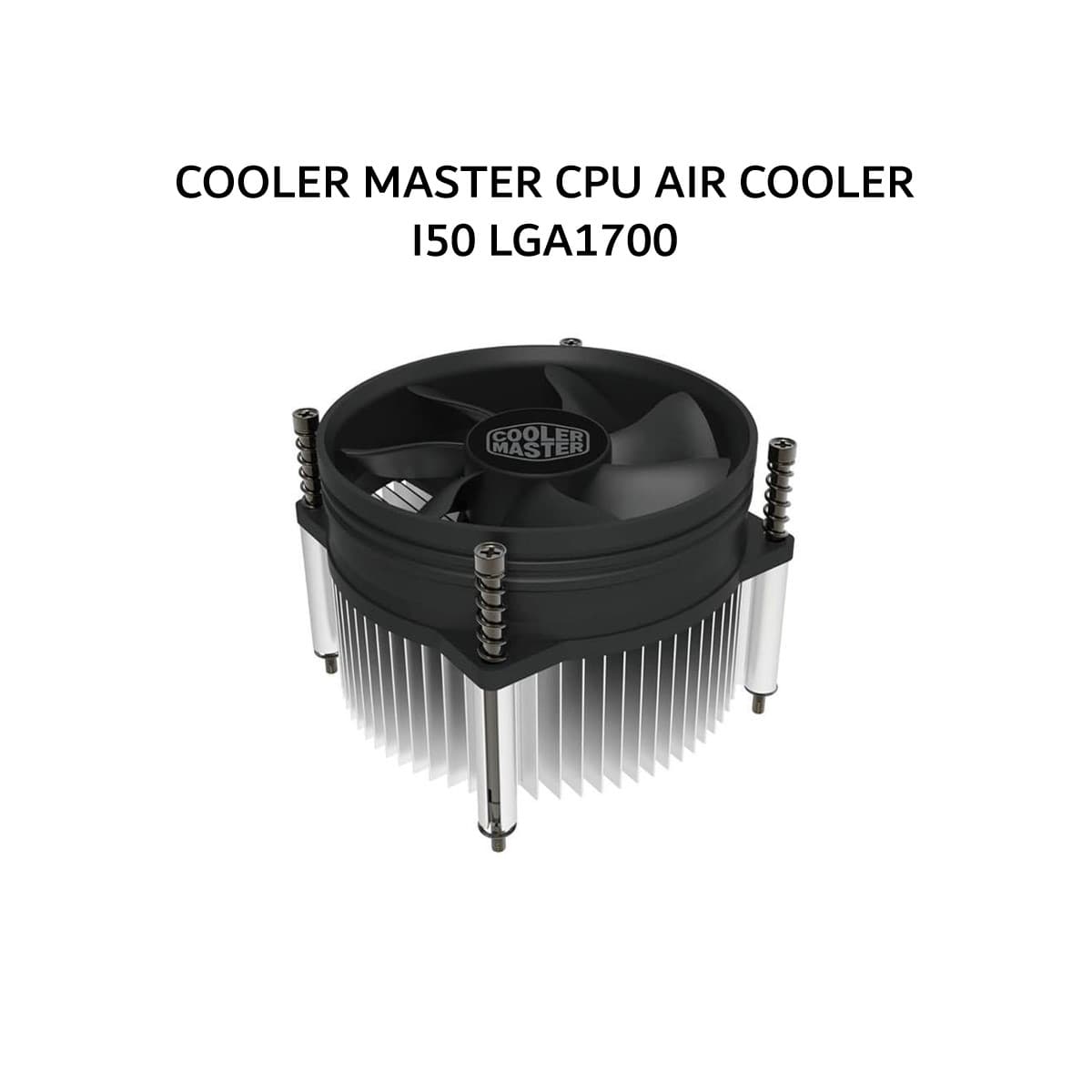 COOLER MASTER CPU AIR COOLER I50 LGA1700 (1X 92MM FAN) BLACK