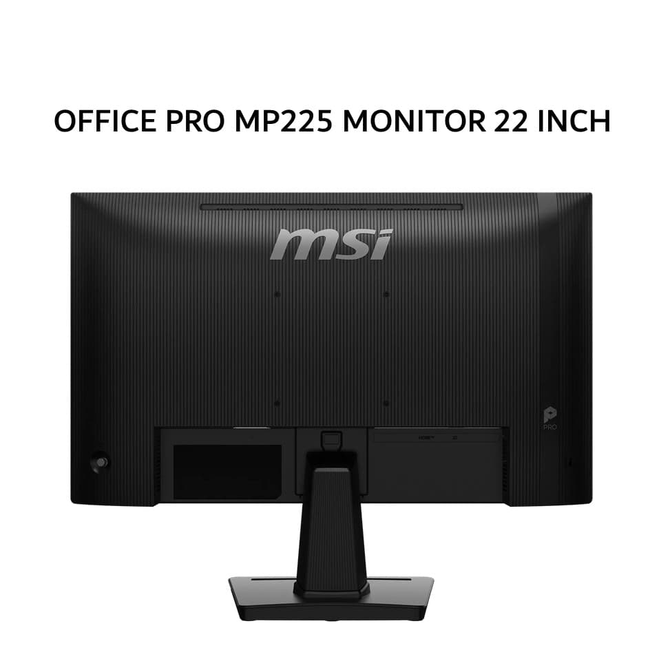MSI MONITOR 22 INCH OFFICE PRO MP225 E12L IPS FHD 1080P 1MS 120HZ HDMI+VGA TILT 3Y