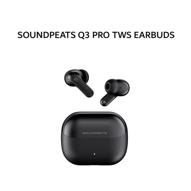SOUNDPEATS Q3 PRO TWS EARBUDS HYBRID ANC - BLACK