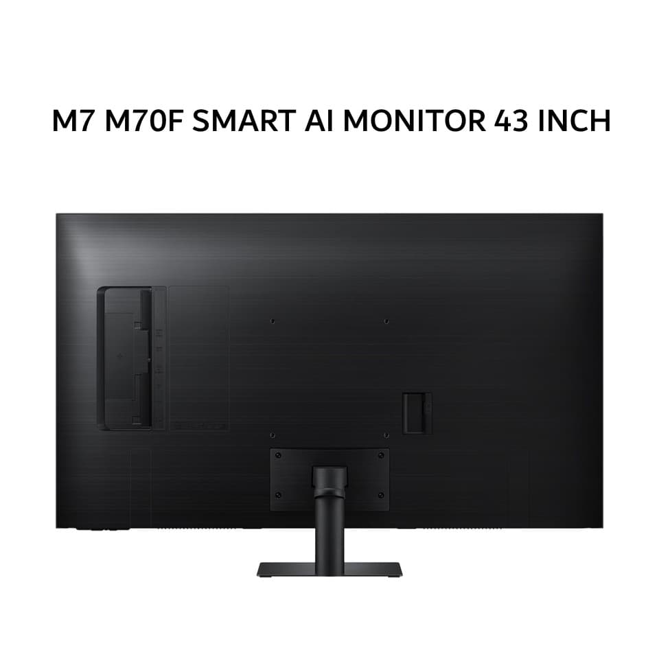 SAMSUNG SMART AI MONITOR 43 INCH M7 M70F VA UHD 4K 2160P 4MS 60HZ HDR10 HDMI USB-C BLUETOOTH BUILT-IN SPEAKER TIZEN OS TILT 3Y