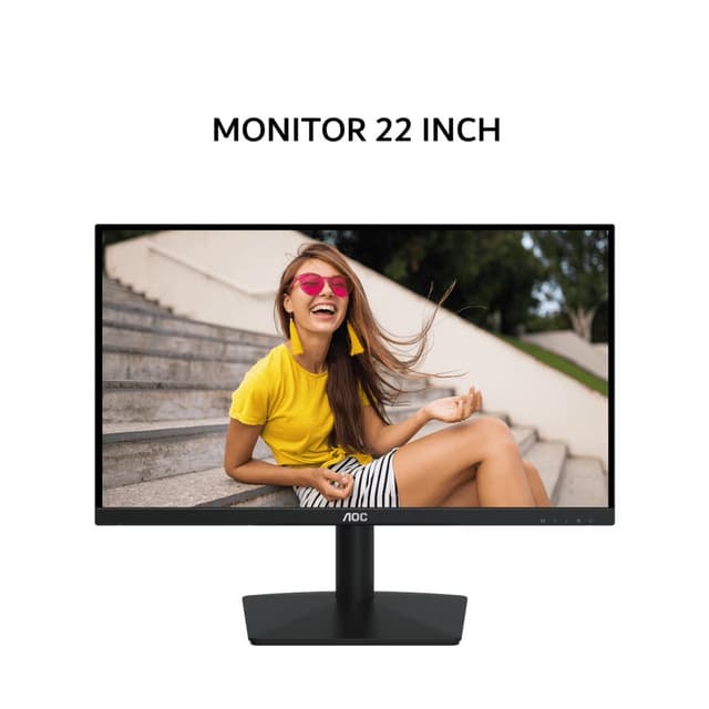 AOC MONITOR 22 INCH IPS FHD 1080P 1MS 120HZ OC 22B15H2 HDMI+VGA TILT 3Y ON SITE
