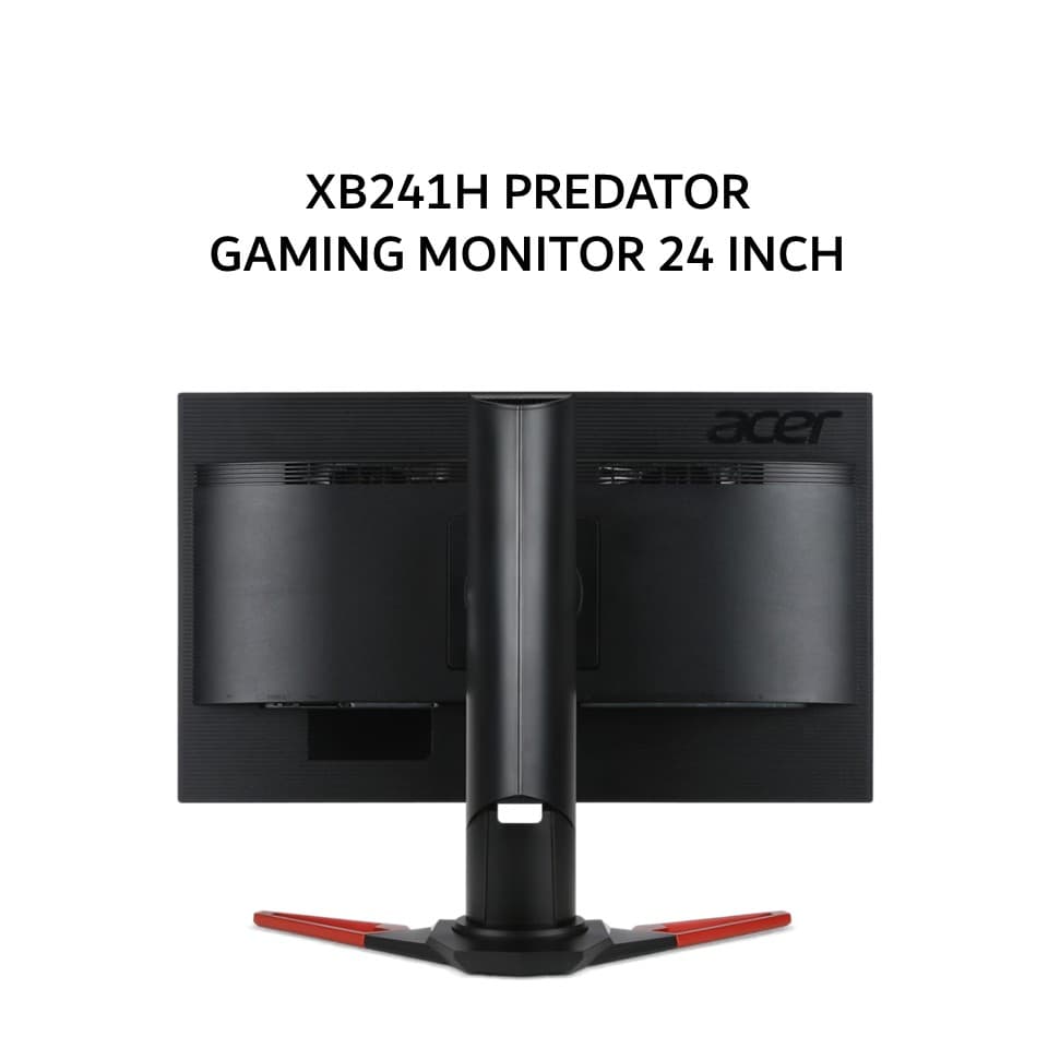 ACER PREDATOR GAMING MONITOR XB241H 24 INCH TN FHD 1080P 1MS 144HZ 3Y