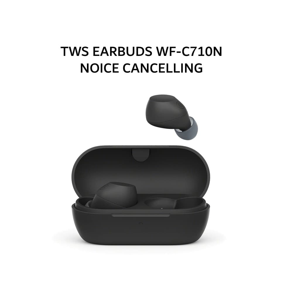SONY WF-C710N / WF C710N TWS EARBUDS NOICE CANCELLING - BLACK